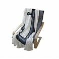 thumbnail image 4 of Anchor Soft Flannel Fleece Throw Blanket, Contemporary Image of an Anchor Safety Design Security Nautical Artwork, Cozy Plush for Indoor and Outdoor Use, 50" x 70", Grey White, by Ambesonne, 4 of 6