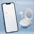thumbnail image 6 of Earphone wireless, Hwkond Bluetooth Headphones 5.2 Wireless Earbuds Breathing Lamp Noise Reduction Bass IPX5 Waterproofs Sports Earphones Microphone Stereo Headset, White, Up To 60% Off, 6 of 9