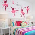 thumbnail image 2 of DIY Ballet Girl Removable Wall Decal Family Home Sticker Mural Art Home Decor Custom Stickers,Pink, 2 of 6
