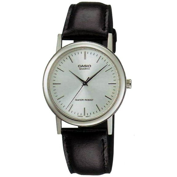 Casio Men's Core MTP1095E-7A Black Leather Quartz Dress Watch