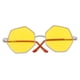 thumbnail image 1 of Trendy Gafas de terre Hexagonales Ornamentos en Miniatura Accesorios de Muñeca Amarillo, 1 of 7