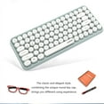 thumbnail image 3 of Ajazz Ajazz 308i Wireless Bluetooth Keyboard - 84 Keys Compact Design, Green, Multi-Device Compatibility for Windows, iOS, Android, iPad, Laptop, 10m Stable Connection, Chiclet Keys, Matte Surface,, 3 of 6