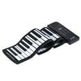 thumbnail image 2 of Teclado MIDI electrónico de piano enrollable de 61 teclas de silicona portátil, 2 of 8