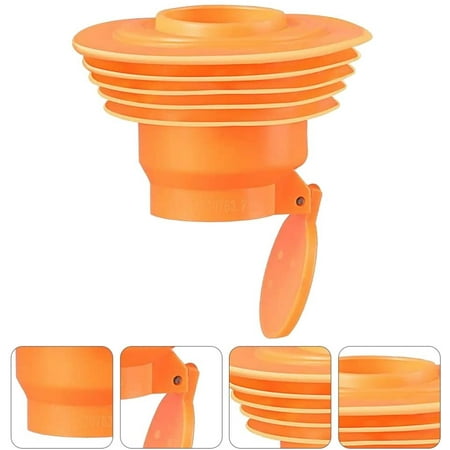 2 Pcs Drain Pipe Silicone Seal Plug Drain Sewer Deodorant Cover Washing Machine...