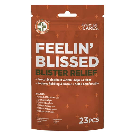 Be Smart Get Prepared Blister Relief Kit, 23-Piece Moleskin