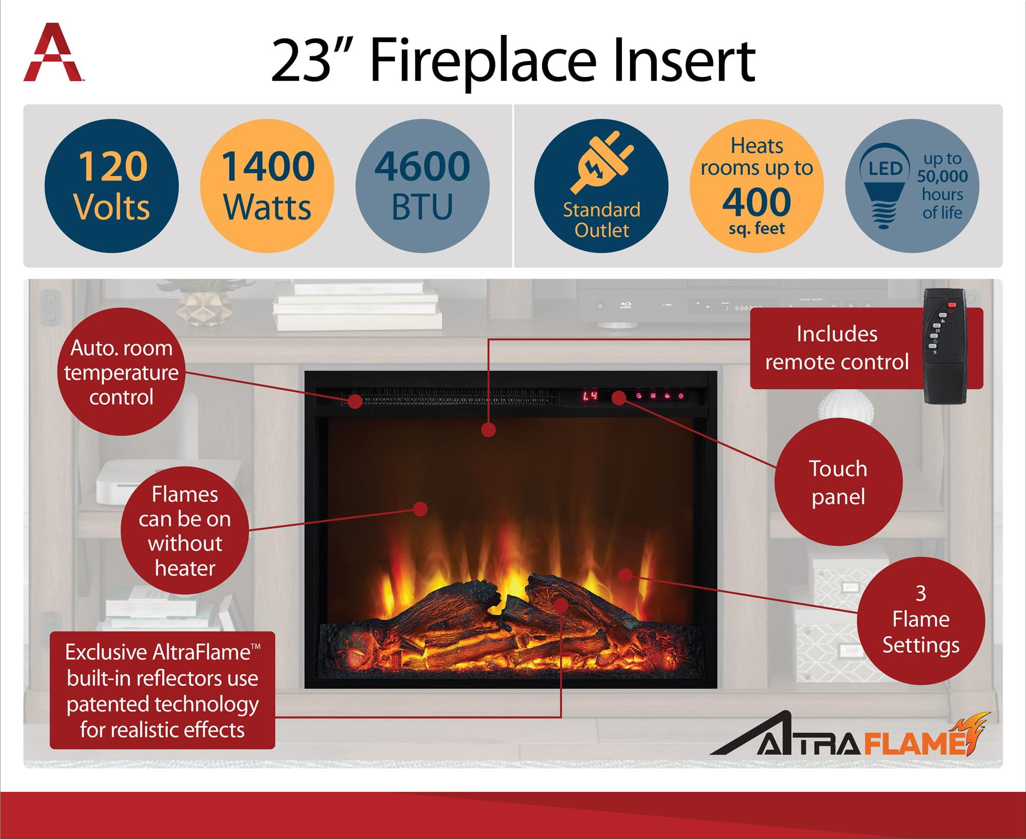 Ameriwood Home Farmington Electric Fireplace Tv Console For Tvs Ameriwood Home Farmington Electric Fireplace Tv Console For Tvs Multiple Colors And Sizes Com