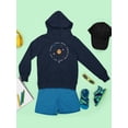 thumbnail image 3 of Galactic Smiley - Cosmic Orbit Emoji Graphic Youth's Hoodie, 3 of 4