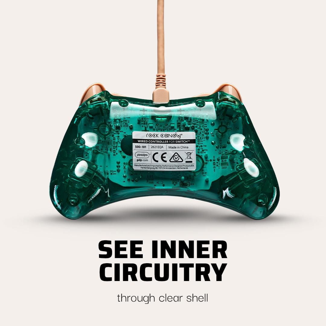 Manette filaire Rock Candy™ Timmy & Tommy Breezy Blue Rock Candy WRD Controller AC