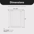 thumbnail image 4 of BalanceFrom Easy Walk-Thru Baby Safety Gate for 29.1”-33.8” Opening, 36” Tall, White, 4 of 12