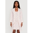 thumbnail image 2 of Womens Bow Print Nightgown with Robe, 2 of 6