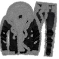 thumbnail image 1 of Traje de sudadera con capucha cálida y gruesa y acolchada para hombre, ropa deportiva informal + conjunto de pantalones de invierno, 1 of 2