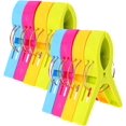 thumbnail image 1 of Strandhandduksklipp Vindtät Klämma för Handduk, Täcken, Filt, Kläder, Strandhandduk, Bordsdukar, Klädnypor i Plast (8-pack), 1 of 2
