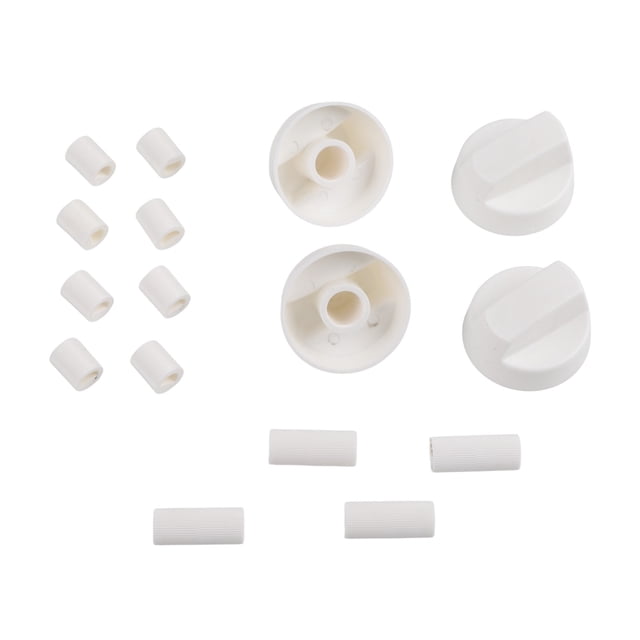 Knob Replacement Kit for Stoves Includes 4 Control Knobs and 12 Adapters
