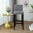 thumbnail image 3 of Skksst Stretch Bar Stool Slipcover Pub Counter Spandex Short Back Chair Seat Protector, 4pcs, 3 of 7