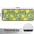 thumbnail image 5 of Kitchen Rugs Sets Of 2,Yellow Lemon Fruit Flowers Green Pattern Anti Fatigue Kitchen Mat Rugs Non Slip Washable,Decorative Kitchen Floor Mats for Kitchen,Sink,Laundry,17"x47"+17"x47", 5 of 5