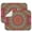 Cameosa-120, variant on Exotic Paisley Artwork Coffee Mat with Abstract and Geometric Pattern – Reversible and Durable Spill Mat, Fast Drying Dish Drying Pad for Kitchen