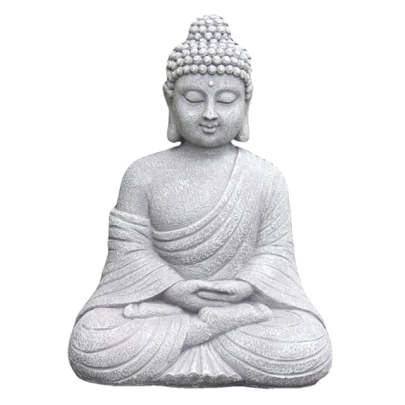 Thaalandais Buddha In Palm Tree Statue Figurine, Zen Sculptureindoor outdoor Decor For Garde