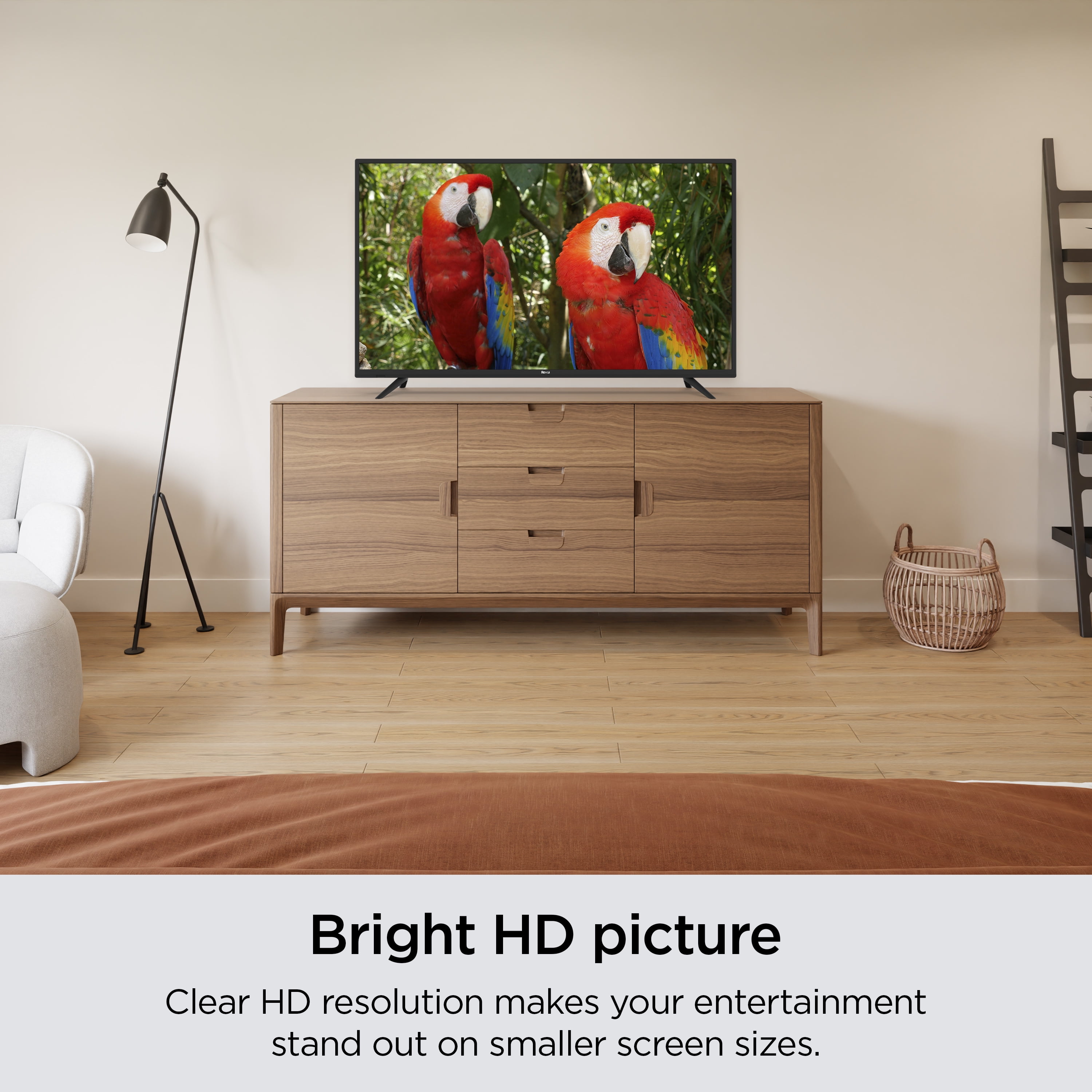 Restored Roku 32-Inch Select Series 720p HD Smart Roku TV with Roku Voice Remote, Bright Picture, Customizable Home Screen