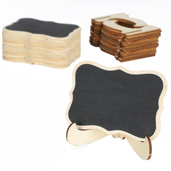 2 Set Wood Mini Chalkboard Signs Place Cards Weddings Decoration Craft Display Small Blackboard