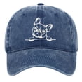 thumbnail image 3 of Washed Baseball Cap With French Embroidery For Outdoor Casual Wear - Visors Hat 2 Product Classification, 3 of 3