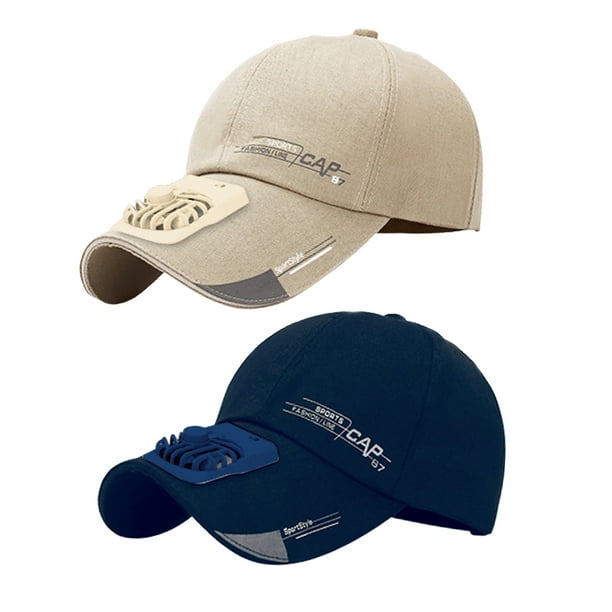 Gorra de Béisbol Sunnimix Fan Cooling Azul 2 Piezas