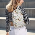 thumbnail image 5 of Wukai German Shepherd Dog Print Durable Canvas Laptop Backpack - Adjustable Shoulder Straps, Water-Resistant, Large Capacity, Unisex for School, Office-Small, 5 of 5