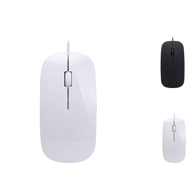 Wired Ultra-thin Mini Mouse Desktop Computer mouseblack computer mousewired Laptop Matte Black White Cute Ergonomic Gaming Mouse