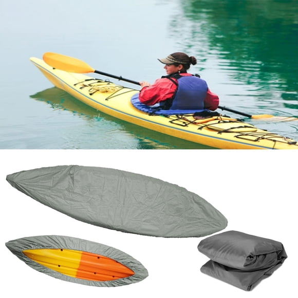 EGNMCR Waterproof Kayak Cover Boats Canopies For Indoor Outdoor Universals Fits Measure Your Kayak Before Purchase Oxford canvas kayak cover