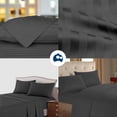 thumbnail image 5 of Juego de Sabana King Size Bluelander, Diseño de Rayas, Negro, 5 of 5