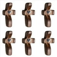 thumbnail image 1 of 6X Cruces Corazón Regalo de Aliento Dedo de Madera Alivio del Estrés Regalos Cruces de Bolsillo Regalo Cruces de Madera de Mano, 1 of 4