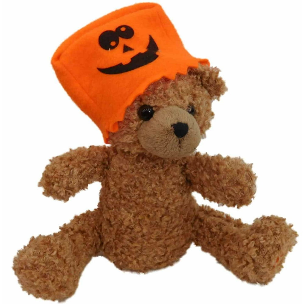 Candy Corn Shaking Spooky Halloween Teddy Bear Plush Pal Stuffed Animal