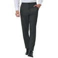 thumbnail image 1 of INSPIRE CHIC Men's Pants Stripes Zipper Closure Front Pockets Dress Pants 38 Black, 1 of 7