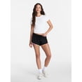 thumbnail image 2 of No Boundaries Pride Contrast Binding Mesh Dolphin Shorts, 2'' Inseam, Women's XXS-XXL, 2 of 5