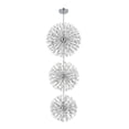 thumbnail image 6 of Elegant Lighting Vera 44" Modern Metal/Crystal Chandelier in Chrome/Clear, 6 of 10