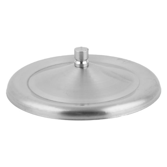 Unique BargainsHome Stainless Steel Water Coffee Tea Cup Lid Cover Cap Silver Tone 123mm Dia