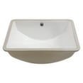 thumbnail image 4 of 18.5"x14" White Ceramic Rectangular Undermount Bathroom Sink with Overflow, 4 of 7