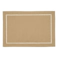 thumbnail image 3 of Fennco Styles Solid Color Laser-Cut Hemstitch Design Table Placemats 13" W x 19" L, Set of 4 - Classic Table Mats for Dining Table Décor, Banquets, Holiday, Family Gathering and, 3 of 4