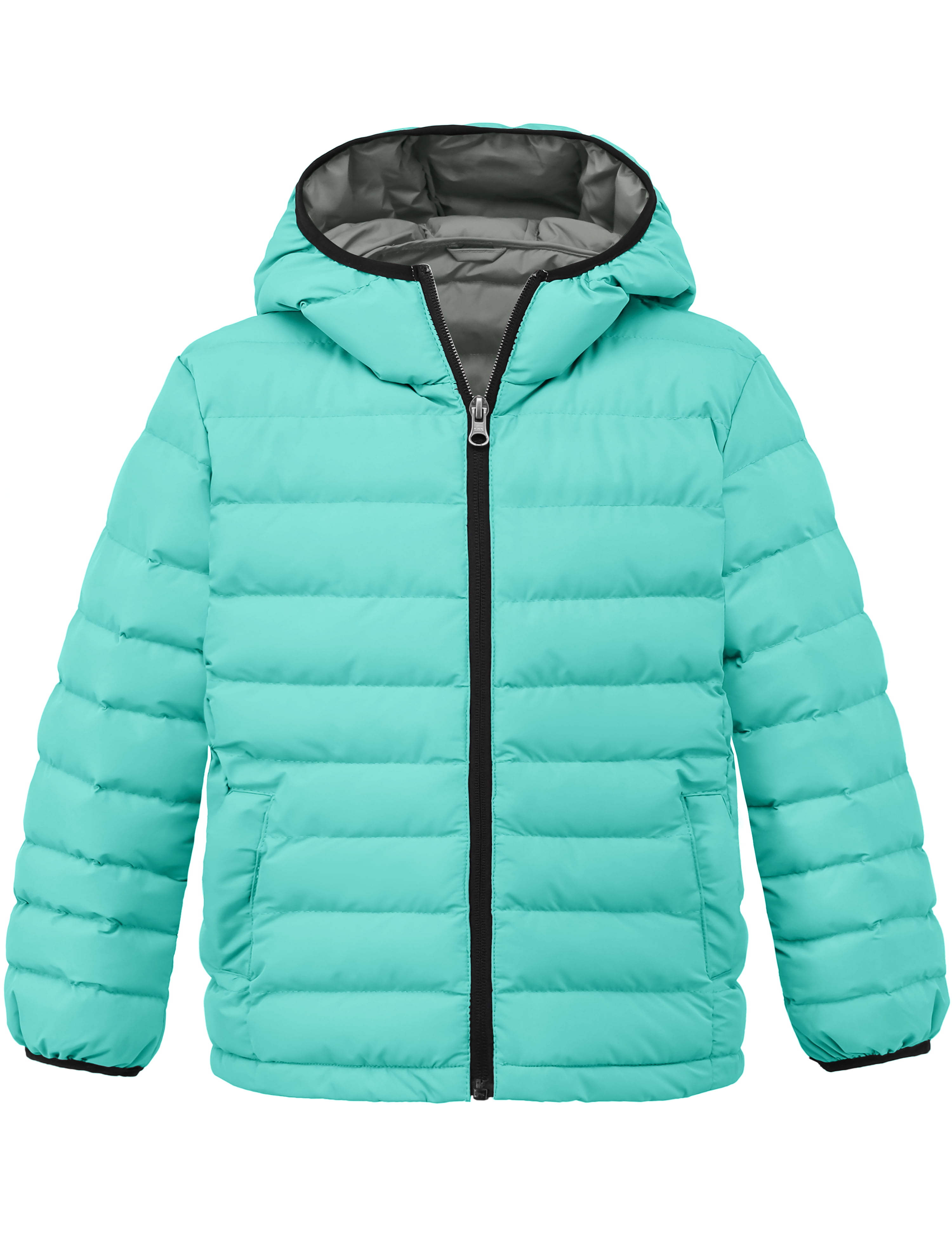 Wantdo Boy's Packable Lightweight Winter Coat Hooded Winter Jacket Quilted Puffer Jacket Waterproof Outerwear