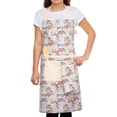thumbnail image 3 of Mainstays Chef Kitchen Apron, 28" x 32" Cotton Apron with Pocket for Cooking, Baking, Gardening, Multi Floral Yellow Gingham, 3 of 7