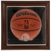 Golden State Warriors Brown Framed Wall-Mounted Team Logo Basketball Display Case
