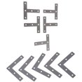 thumbnail image 1 of 10 Pcs Angle Plaque Coin Accolade Plat Réparation Support 80Mm x 80Mm, 5 Pcs L Forme & 5 Pcs T Forme, 1 of 9