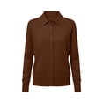 thumbnail image 7 of Women’s Cardigans Lightweight Sweaters with Long Sleeve, Womens Button Down Knit Cardigan Front Sweaters, Women's Brown,Size S-2XL, 7 of 7