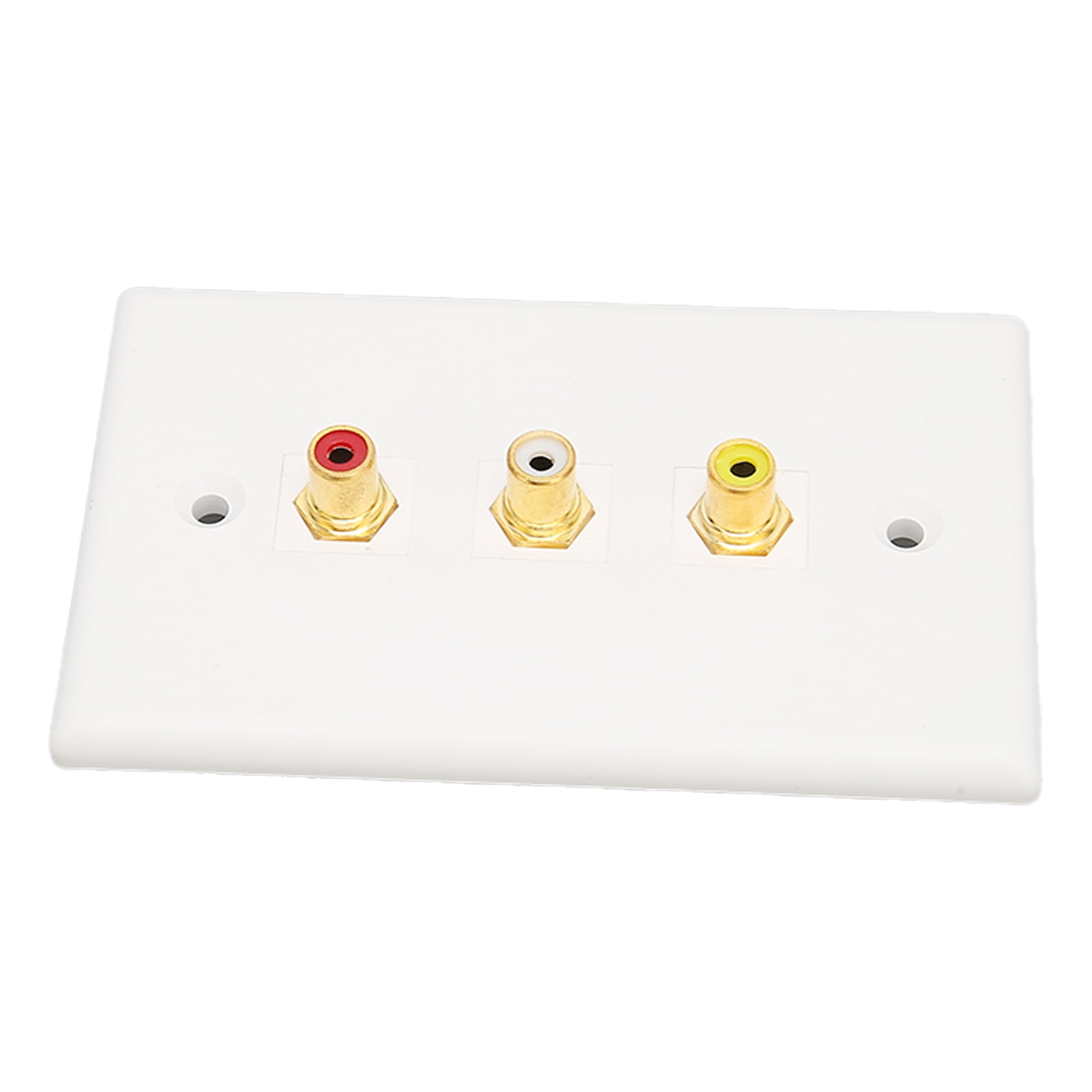 3 Wall Plate, Gold Plated Multipurpose Wall Plate 1080P For VCRs For