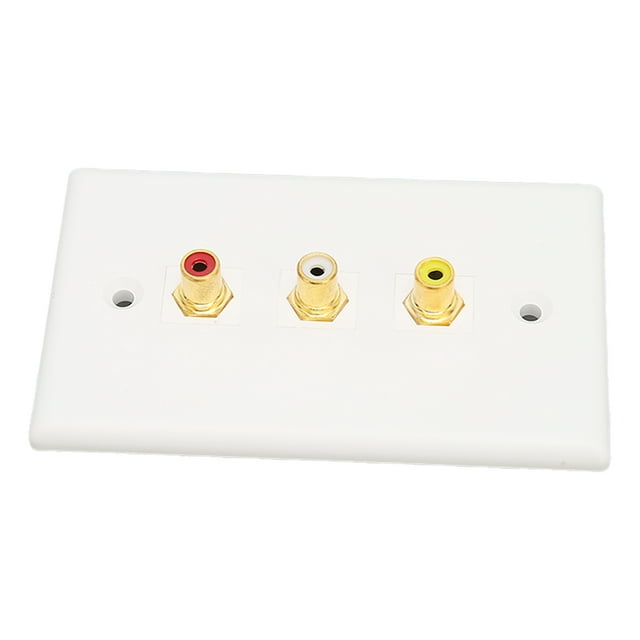 3 Wall Plate, Easy Installation 1080P Wall Plate For DVD Players For VCRs