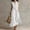 White, variant on Morttic Women's Solid Color Sleeveless Shirt Dress – Lapel Half Button, Ruffled Details, Side Pockets Boho Beach Long Dress Black,S