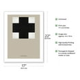 thumbnail image 2 of Black Cross - Vintage Exhibition Poster by Kazimir Severinovich Malevich c.1915 - Bamboo Fine Art 290gsm Paper (Unframed) 17x22in, 2 of 4