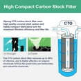 thumbnail image 2 of iSpring FC25B Whole House Water Filter Replacement Cartridge, CTO Carbon Block, 20” x 4.5”, 2 of 6