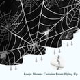 thumbnail image 6 of Halloween Spider Webs with Spiders Shower Curtain 72"x72" ,Bathroom Decorative Shower Curtains Set with 12 Hooks,Modern Waterproof Washable Shower Curtain, 6 of 6