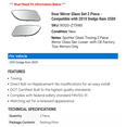 thumbnail image 2 of Door Mirror Glass Set 2 Piece - Compatible with 2010 Dodge Ram 3500, 2 of 2