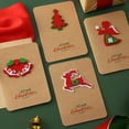 thumbnail image 2 of LSLJS Vintage Kraft Paper Christmas Greeting Card Blessing Gift Card with Envelope, Home Accessories, 2 of 9